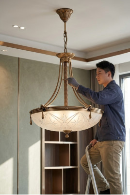 Lampe Plafondlampe Lüster Plafonnier Kronleuchter Glas Grom Gold