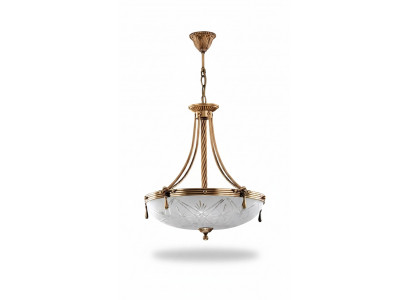 Lampe Plafondlampe Lüster Plafonnier Kronleuchter Glas Grom Gold