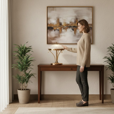 Dëschlamp Dëschleucht Luucht Luuchten Luxus Gold Luuchten Dësch Gro