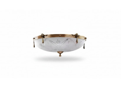 Lüster Plaffongsbeliichtung Plaffongleuchter Gro Lamp Kronleuchter Glas Gold