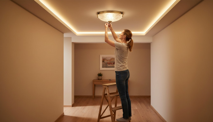 Plafongsliichter Lüster Plafongslampe Gro Lampe Krouneliichter Glas Gold