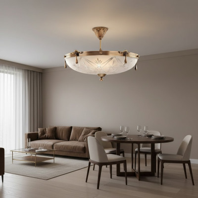 Plafongsliichter Lüster Plafongsliichter Gro Lampe Kronluuchter Glas Gold