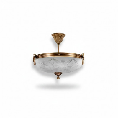 Plafongslampe Luster Plafongsliicht Lampe Krounluchter Glas Gold Gro