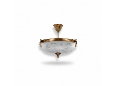 Plafongslampe Luster Plafongsliicht Lampe Krounluchter Glas Gold Gro