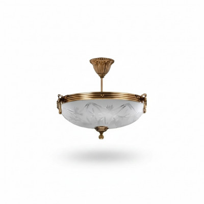 Lüster Plafongslampe Plafongsleuchter Lampe Kronleuchter Glas Gold Gro