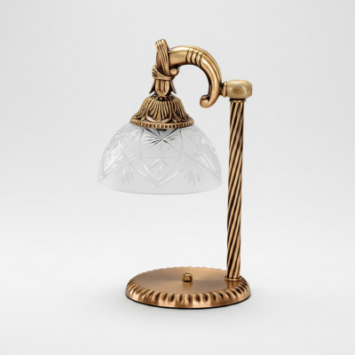 Dëschmëtschel Dëschtlampe Lampe Beliichtung Gold Luuchten Glas Gold Gro Konscht