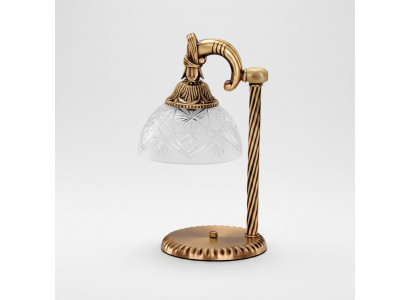 Dëschmëtschel Dëschtlampe Lampe Beliichtung Gold Luuchten Glas Gold Gro Konscht