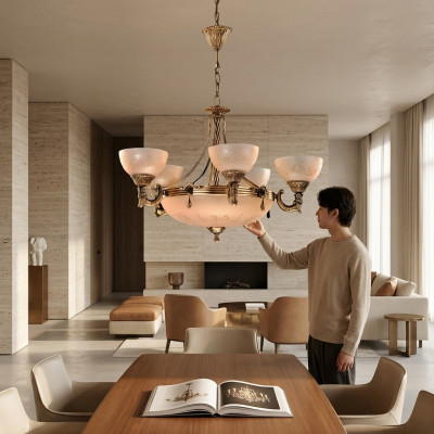 Krounliichter Plafongsliicht Luster Plafongliichter Luucht Glas Gold Beige