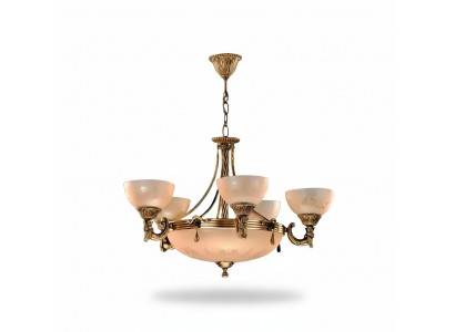 Krounliichter Plafongsliicht Luster Plafongliichter Luucht Glas Gold Beige