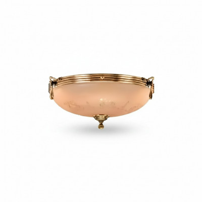 Lüster Kronleuchter Plafongsllampe Plafongsleuchter Luucht Glas Gold Beige