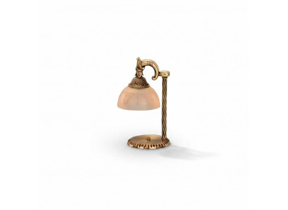Dëschlamp Dëschleuchte Lampe Luuchten Konscht Glas Goss Lampen Dësch