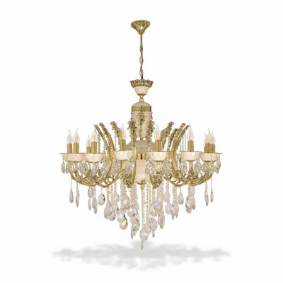 Plafongslüchter Luxus Lüster Plafongslamp Lüster Gold Kristall Lamp.