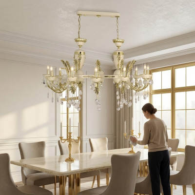 Lampe Plafonnière Luxus Luuchte Plafongslampe Lüster Béisch Kristall