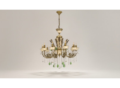 Luxus Kristalllüster Plafongsliichter Luucht Braun 80cm