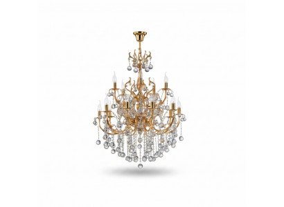 Plafongsliichter Luxus Luchter Plafongslampe Lüster Gold Kristall 75x125