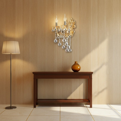Wandluucht Wandluuchten Wandluucht Lüster Wandluuchten Kristall Gold