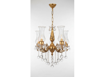 Plafongsliichter Luxus Gold Krouneliichter Plafongslamp Laister Kristall Konscht
