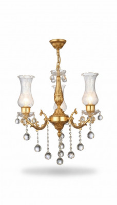 Plafonnière Krounluucht Gold Plafonnelampe Lüster Kristall Lampe