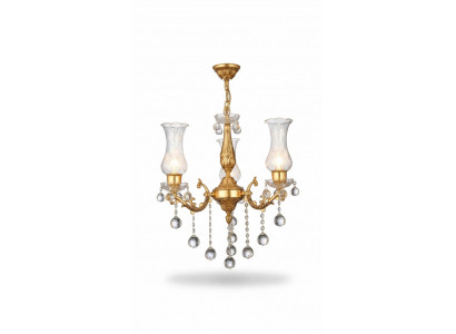 Plafonnière Krounluucht Gold Plafonnelampe Lüster Kristall Lampe