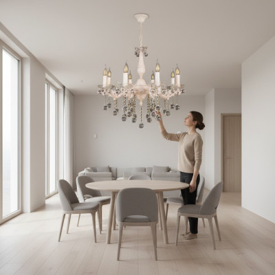 Lüster Plafonnière Kronleuchter Béisch Plafonnière Kristall Luucht