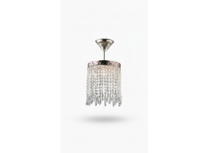 Luster Plafongsliichter Krouneliichter Sëlwer Plafongslampe Kristall Lampe