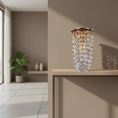 Lampe Plafonnière Keescht Gold Plafondlampe Lüster Kristall