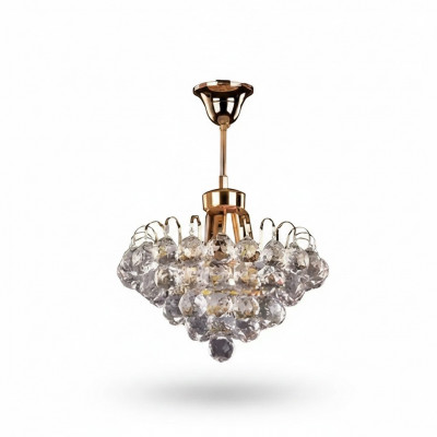 Plafongslampe Plafongslüsterlüster Gold Lüster Kristall Luucht