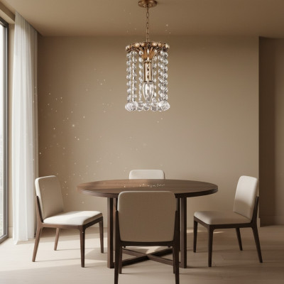 Lüster Plafongsliichter Kronleuchter Gold Plafongslampe Kristall Lampe