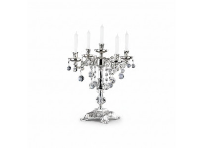Kandelaber Käerzenstänner Käerzeleuchter Käerzehalter Elegante Sëlwer Konscht