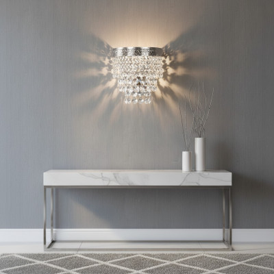 Wandluucht Wandlampe Wandluuchten Lüster Wandlampen Kristall Sëlwer