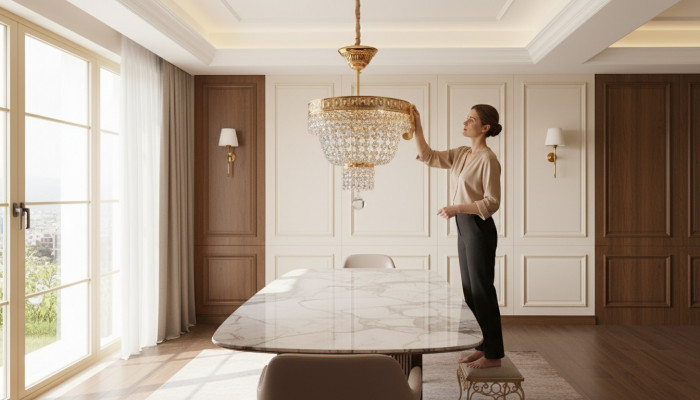 Krounluucht Plafongsliichter Luxus Gold Plafonglampa Lüster Kristall Konscht