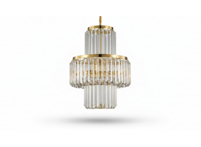 Plafongsliichter Luxus Gold Krouneliichter Plafongslampe Lüster Kristall Art