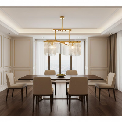 Krounluucht Déckenluucht Luxus Gold Déckenluucht Lüster Glas Modern