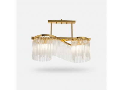 Krounluucht Déckenluucht Luxus Gold Déckenluucht Lüster Glas Modern