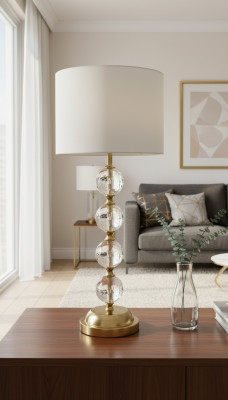 Dëschlampe Dëschluucht Luucht Luuchten Gold Lampen Dësch Kristall