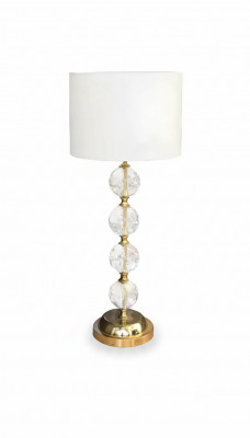 Dëschlampe Dëschluucht Luucht Luuchten Gold Lampen Dësch Kristall