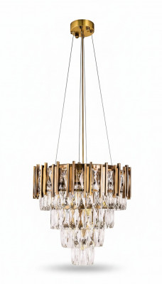 Lüster Plafonnière Luxus Gold Plafondluucht Luuchter Kristall