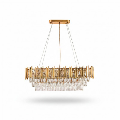 Kronluuchte Plafongsliicht Luxus Gold Plafongslampe Lüster Kristall Lampe