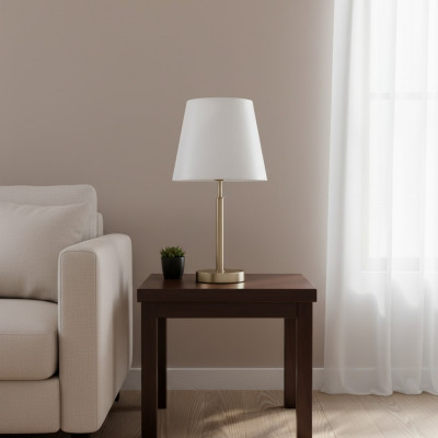 Dëschluucht Dëschlamp Lamp Luuchten Modern Wäiss Lampe Dësch Metall