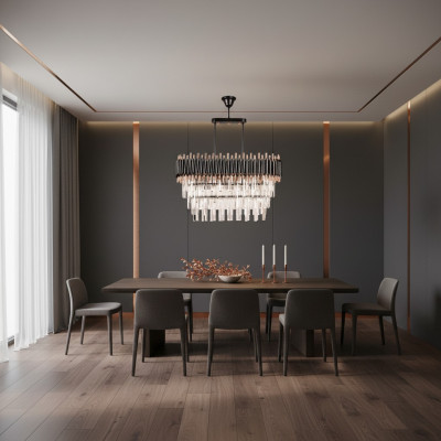 Kréinluuchten Plafongsliichter Luxus Gro Plafongslamp Lüster Kristall