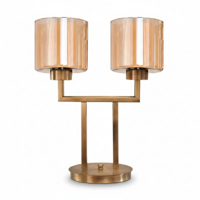 Dëschtluucht Dëschtlampe Luucht Luuchten Modern Gold Lampen Dësch Glas