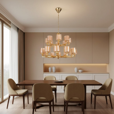 Krounluucht Plafongluucht Gold Plafongluucht Lüster Glas Modern Nei