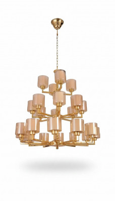 Kräizluchter Plafongsluchter Modern Gold Plafongsliicht Lüster Glas XXL