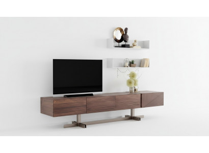 Modernt, elegant TV-Schaf aus héichwäertegem a strapazéieregem Holz
