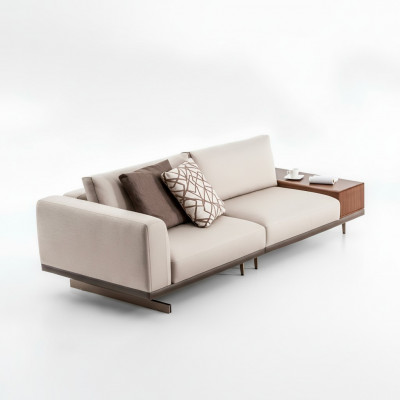 Dräisëtzer Sofa 3 Sëtzer Stoff Sofas Gro Modern Dësch Wunnzëmmer Couch