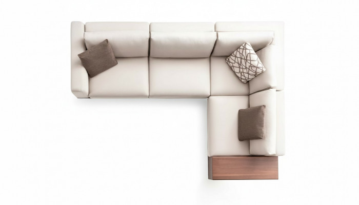 Canapé Eckcanapé Stéckcanapé L-Form Stéckcanapéen Gro Modern Dësch Wunnzëmmer