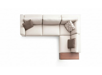 Canapé Eckcanapé Stéckcanapé L-Form Stéckcanapéen Gro Modern Dësch Wunnzëmmer