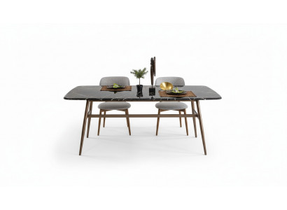 Iesszëmmerdësch Iessdësch Dësch Iesseck Marmer Schwaarz Iesszëmmer Design