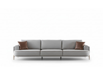 Däisëtzer Sofa 3-Sëtzer Stoffsëfa Sofas Modern Gro Stoff Coach Nei