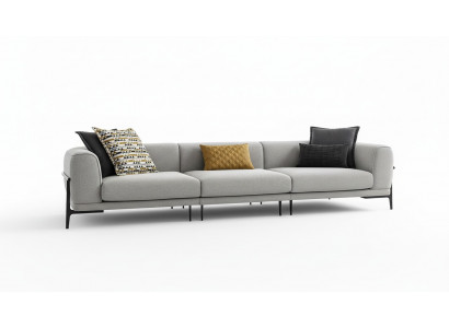 Dreisëtzer Canapé 3 Sëtzer Stoffcanapé Canapéë Modern Gro Stoff Couch Nei